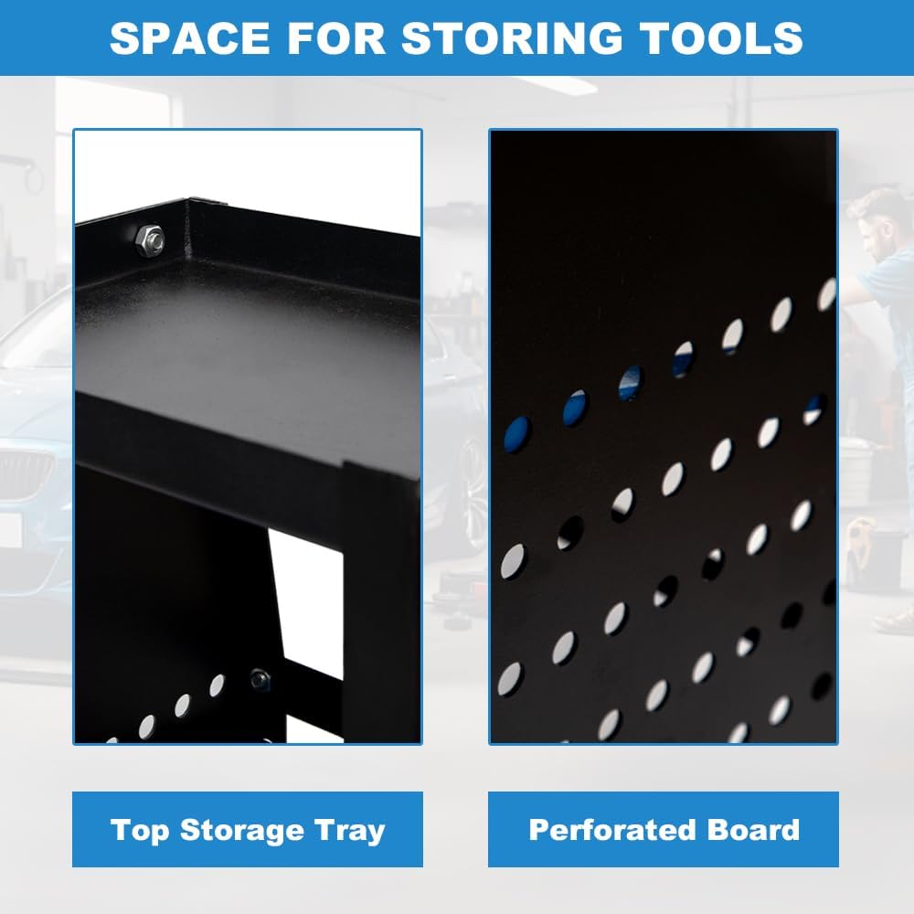 4-Shelf Refrigerant Tank Rack - Adjustable Storage
