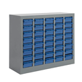40-Drawer Steel Hardware Cabinet - Adjustable Drawers