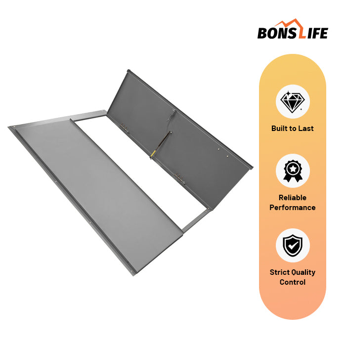 Sloped Wall Basement Door (36" x 58" Interior) - Heavy-Duty Steel Outside Basement Door
