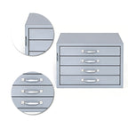 18"W x 12"D x 12"H Compact 4-Drawer Steel Cabinet for Small Parts