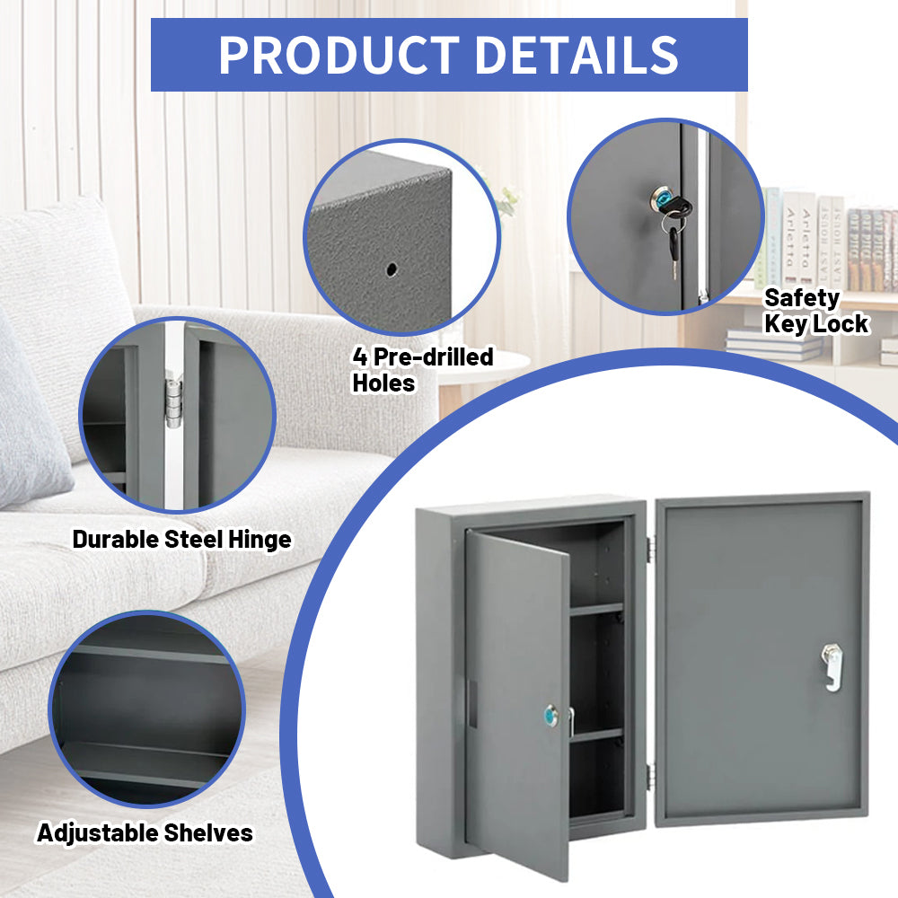 Locking Narcotics Safe - Double Door Security