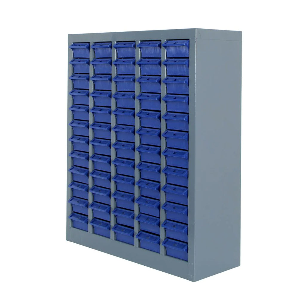 60-Drawers Steel Parts Organizer - Heavy-Duty ABS Drawers