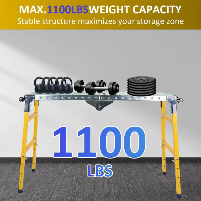 Folding Steel Welding Table - 1100 lbs Capacity