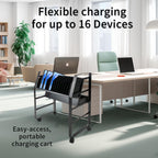 16-Device Mobile Charging Cart - Compact Open Station