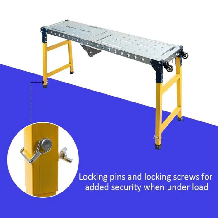 Folding Steel Welding Table - 1100 lbs Capacity