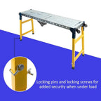 Folding Steel Welding Table - 1100 lbs Capacity