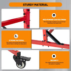 3-Tier Mobile Auto Body Parts Cart - Rolling Storage Rack