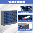 40-Drawer Steel Hardware Cabinet - Adjustable Drawers