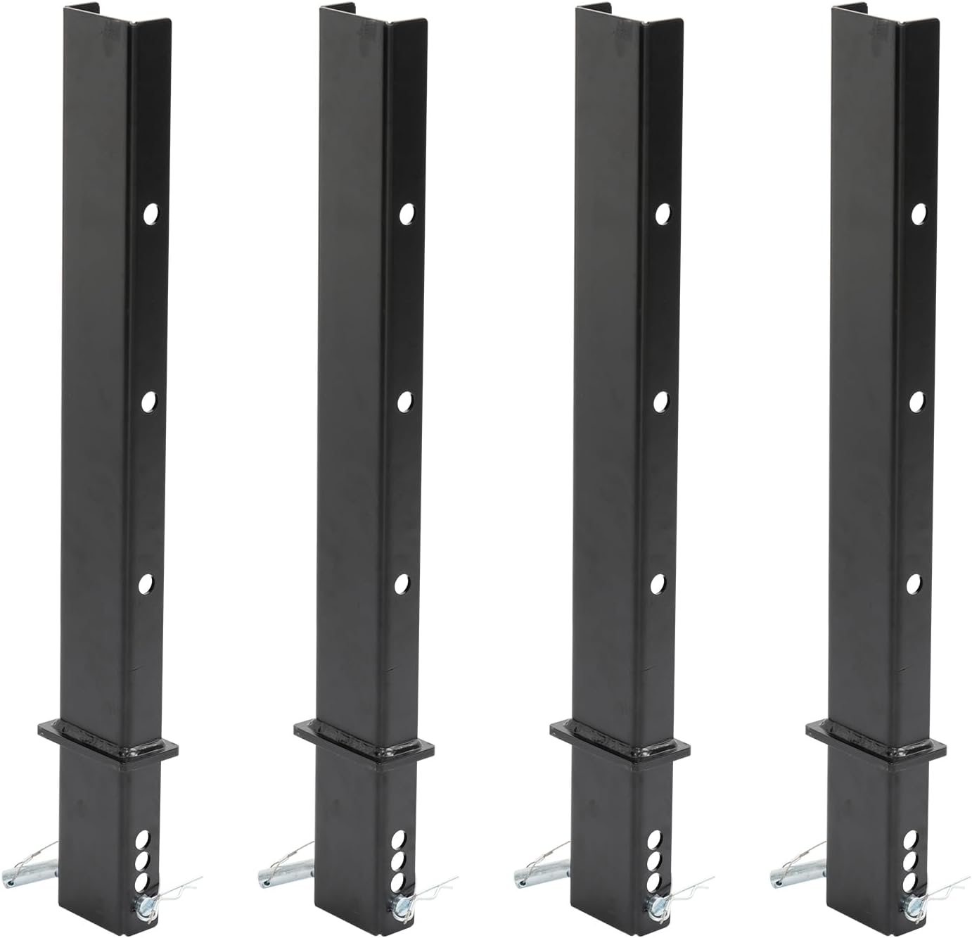 4-Pack 30" Adjustable C-Channel Pipe Stakes