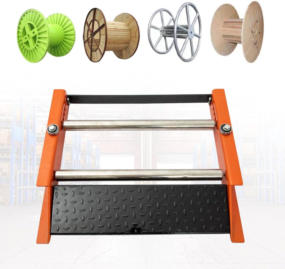 Heavy Duty Cable Drum Roller - 28" Max Reel Width