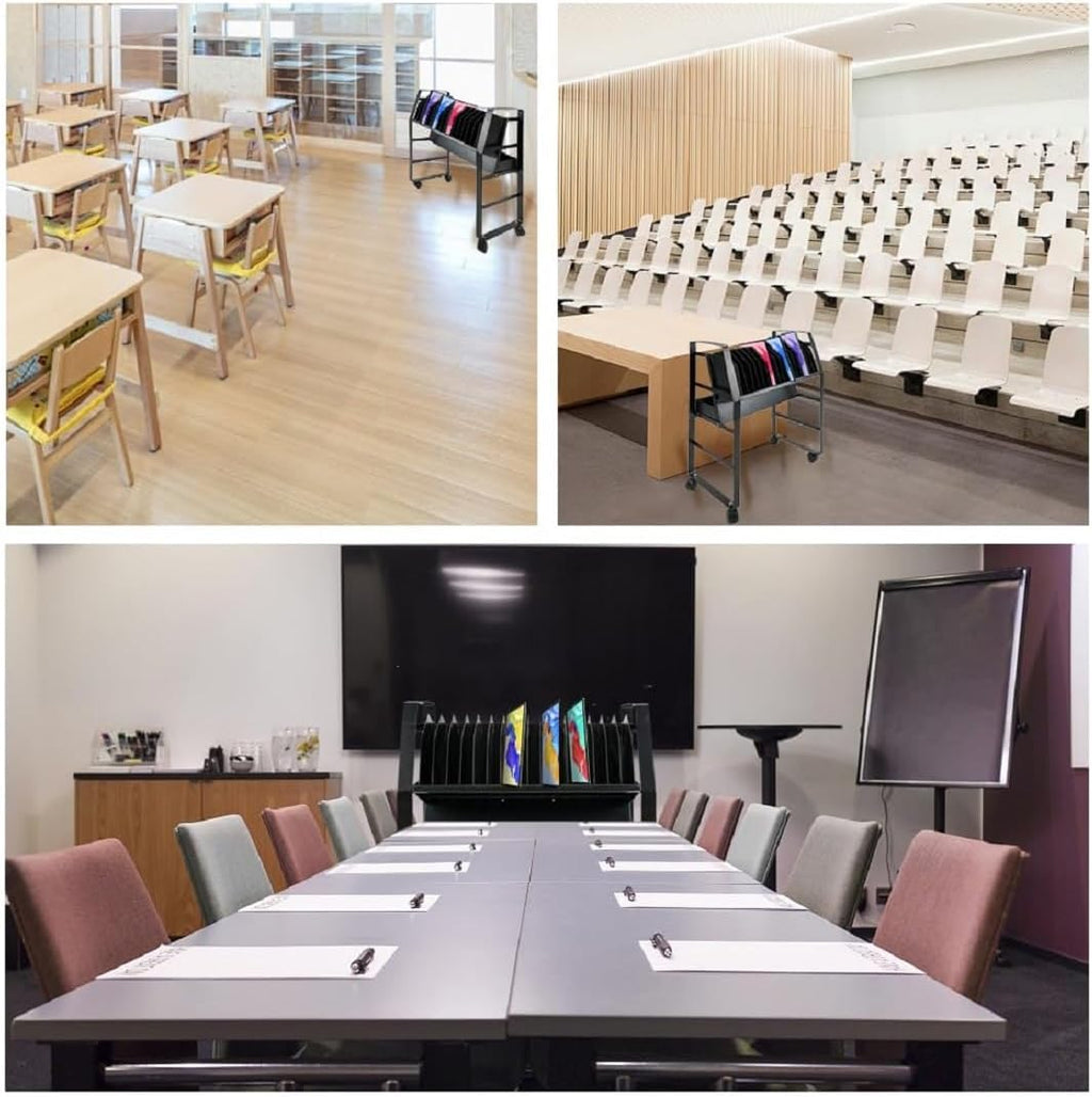 16-Device Mobile Charging Cart - Compact Open Station