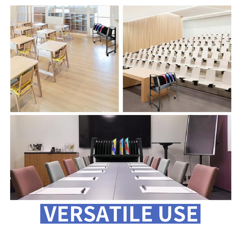 16-Device Mobile Charging Cart - Compact Open Station