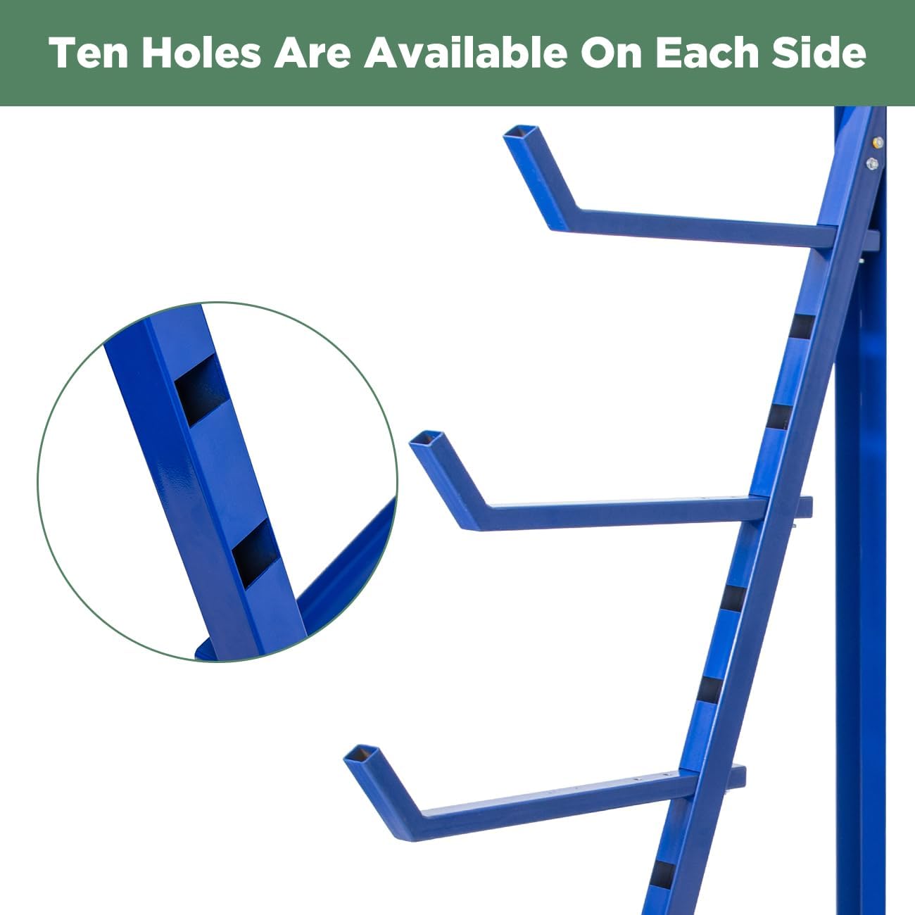 4-Tier Wall-Mounted Lumber Rack - 2000 lbs Capacity