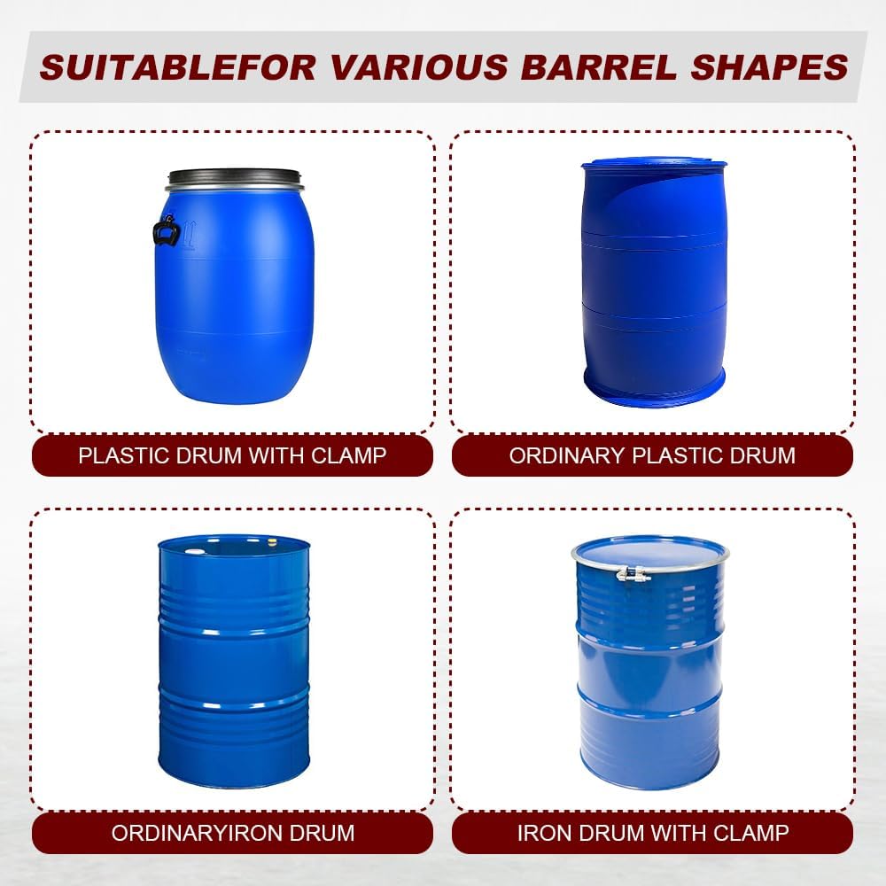 1000 lbs Capacity Drum Lifter - Industrial Steel Hoist