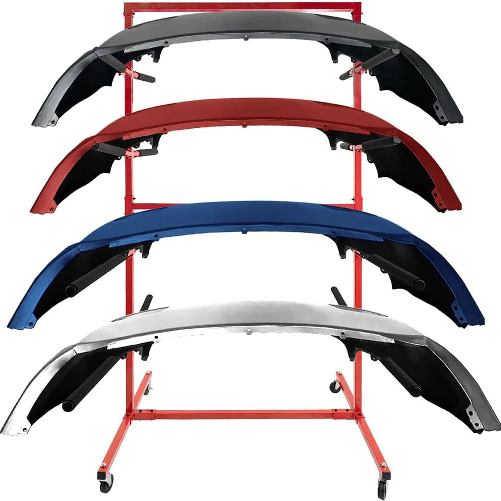 Mobile Bumper Storage Rack - 8 Pairs of Arms
