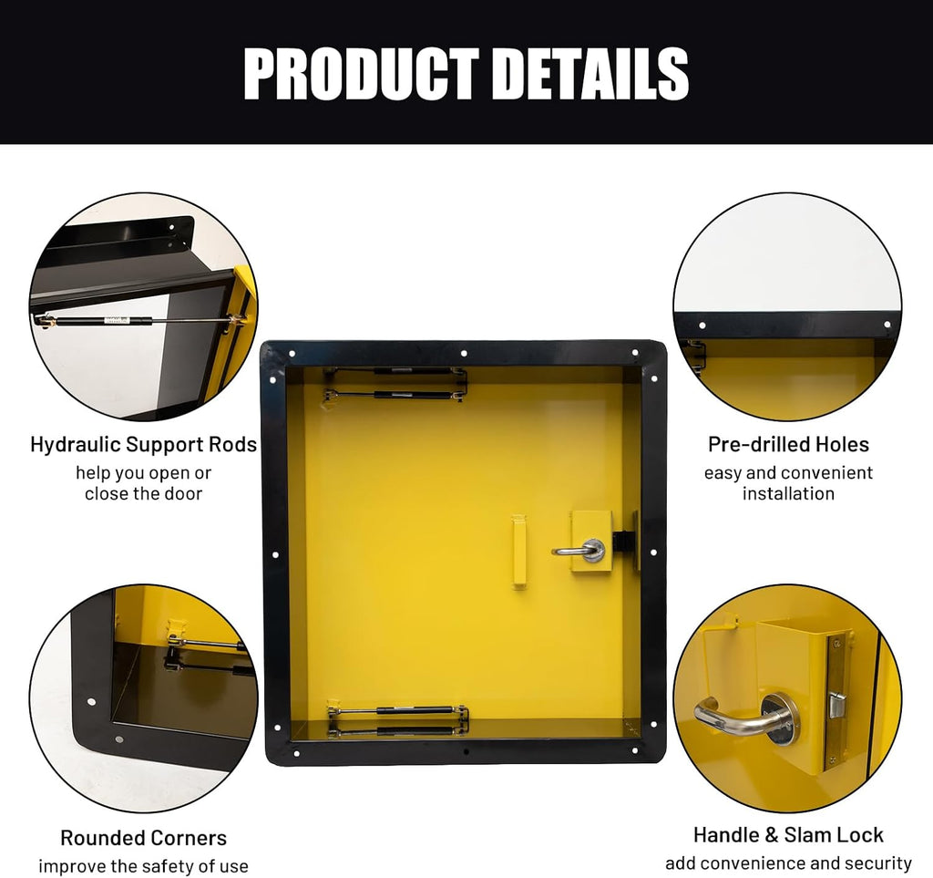 30" x 36" Insulated Roof Access Hatch - Galvanized Steel