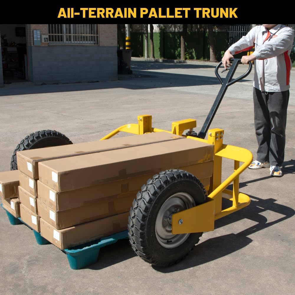 2,500 lbs All-Terrain Pallet Jack - Pneumatic Tires