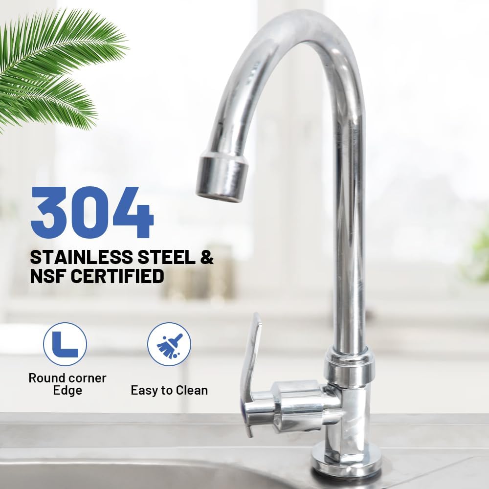 Stainless Steel Utility Sink - With Storage Shelves & Faucet