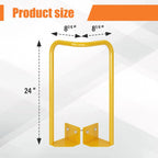 Roof Hatch Safety Extension Handle - Galvanized Steel