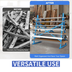 7-Tier Lumber & Pipe Storage Rack - 2000 lbs Capacity