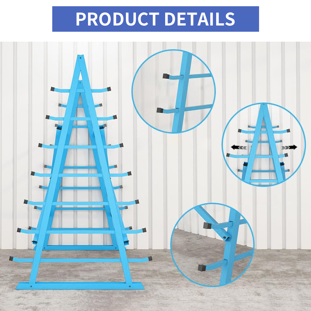 7-Tier Lumber & Pipe Storage Rack - 2000 lbs Capacity