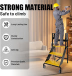 3-Step Heavy Duty Rolling Ladder - 440 lbs Capacity