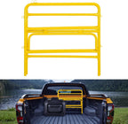 Yellow Safety Manhole Guard Rail - Collapsible Steel Barrier