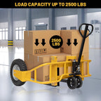 2,500 lbs All-Terrain Pallet Jack - Pneumatic Tires
