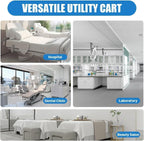 5-Drawer Medical Rolling Cabinet - Stainless Steel Top