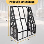 4-Bay Vertical Storage Rack - 1500 lbs Capacity