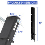 4-Pack 30" Adjustable C-Channel Pipe Stakes