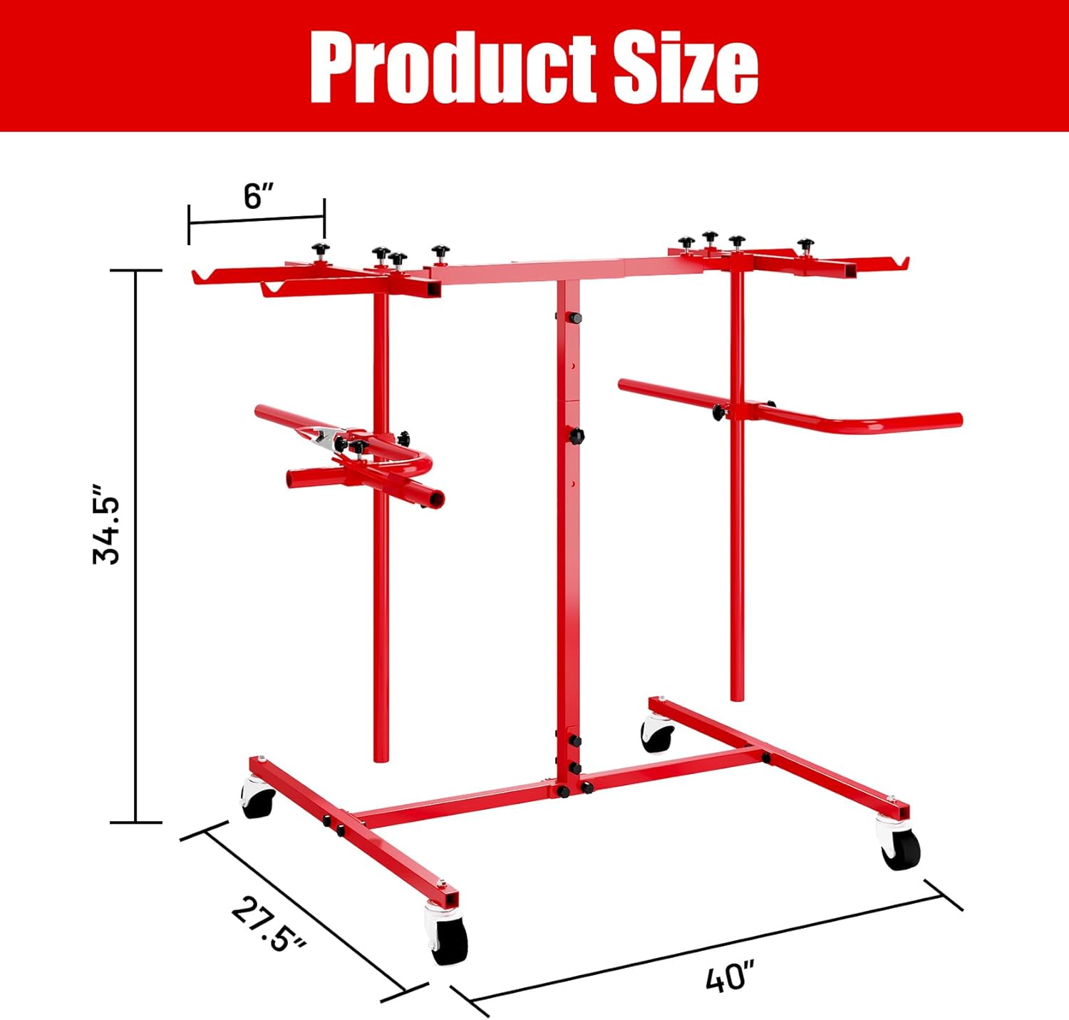 Double-Sided Auto Body Bumper Stand - 13 Locking Positions