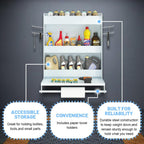 Multi-Level Wall Mounted Rack - Heavy Duty Steel