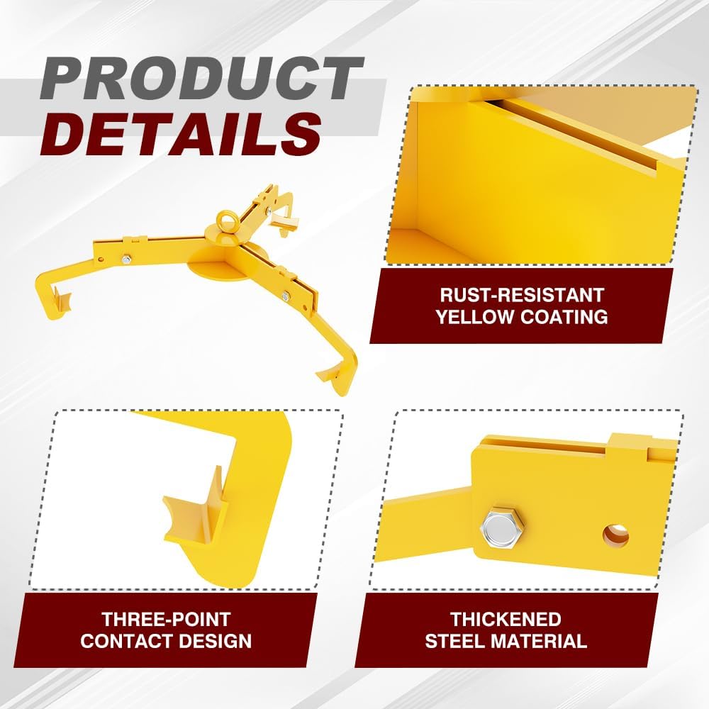 1000 lbs Capacity Drum Lifter - Industrial Steel Hoist