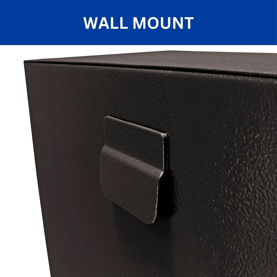 Horizontal Locking Mailbox 15.4"W x 5.75"D x 14.75"H, Wall Mount for Mail, Magazine and Large Envelope