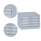 18"W x 18"D x 12"H Deep-Reach 4-Drawer Steel Cabinet for Small Parts