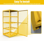 8-Cylinder Propane Storage Cage - Lockable Steel Cabinet