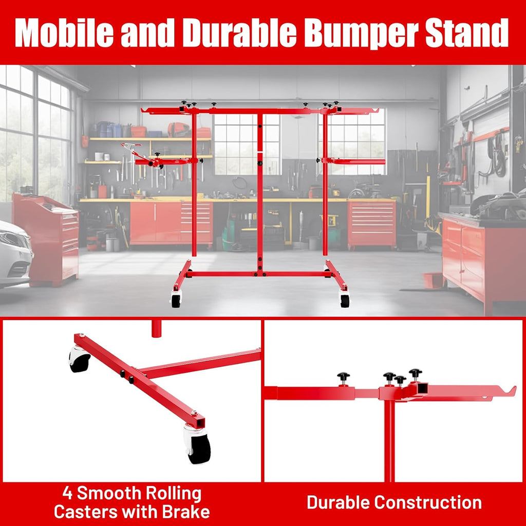 Double-Sided Auto Body Bumper Stand - 13 Locking Positions