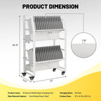 32-Device Mobile Charging Cart - Secure Lockable Storage