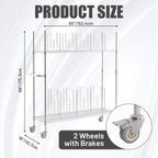 2-Tier Mobile Carton Cart - 8 Adjustable Dividers
