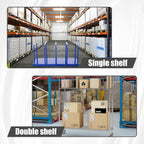 2-Tier Mobile Carton Cart - 8 Adjustable Dividers