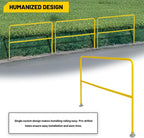 72"L Industrial Safety Guard Rail - High-Visibility Yellow