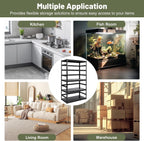 87"H Heavy-Duty Garage Shelving - 3000 lbs Total Capacity