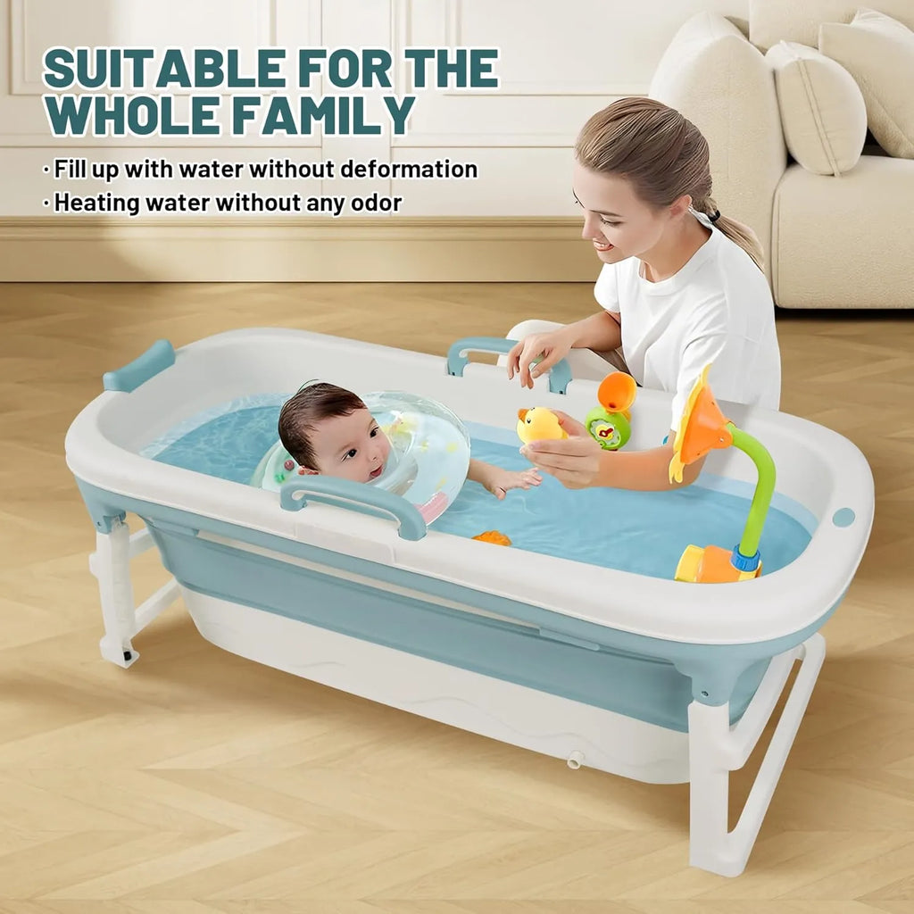 54" Portable Foldable Bathtub - Hot & Ice Bath Spa Barrel