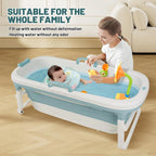 54" Portable Foldable Bathtub - Hot & Ice Bath Spa Barrel