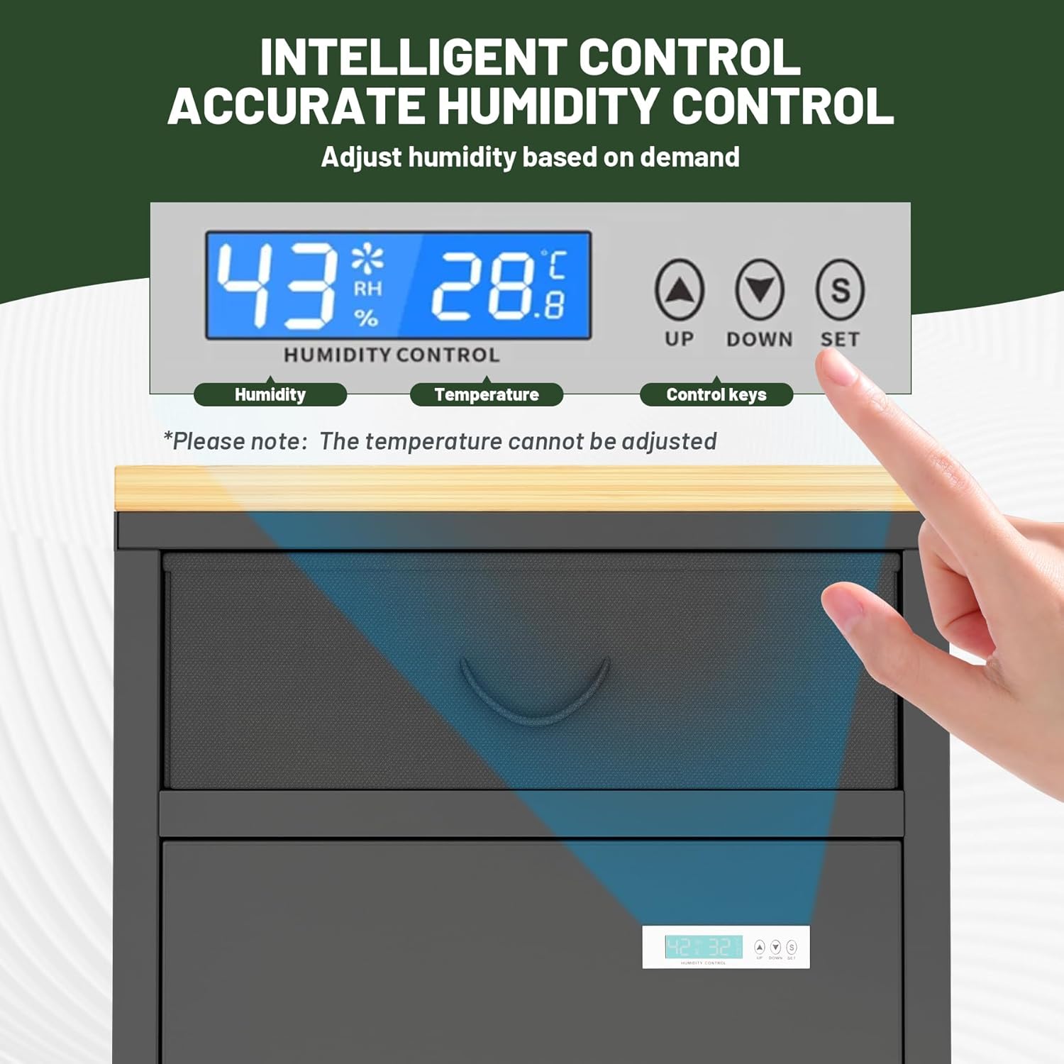 180L Industrial 3D Filament Dry Cabinet - 40 Roll Capacity