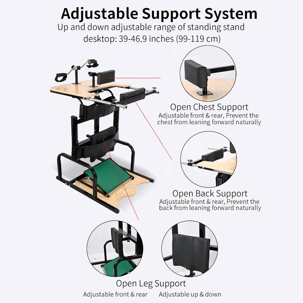 Adult Rehabilitation Standing Frame - Multi-Support Safety System