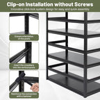 87"H Heavy-Duty Garage Shelving - 3000 lbs Total Capacity