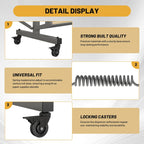 8-Roll Mobile Paper Dispenser - Built-in Cutter