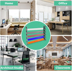 10-Roll Wall-Mounted Vinyl Rack - Stainless Steel Tubes